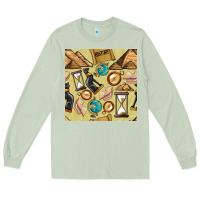 Matcha history seamless pattern Long Sleeve Tee - BundleAndBundleShop