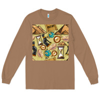 Toasted Coconut history seamless pattern Long Sleeve Tee - BundleAndBundleShop