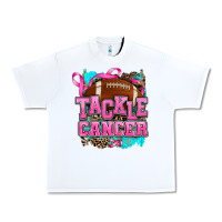 White tackle cancer Urban Heavy Tee - AdoDesignShop
