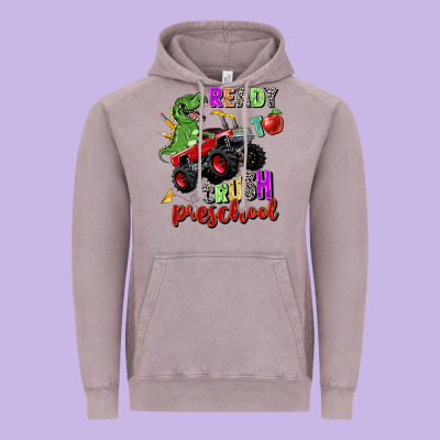 Ready To Crush Preschool Vintage Hoodie Designed By Zillion Design Studio