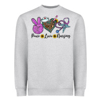 Peace Love Nursing Heavyweight Sweatshirt | Teevron