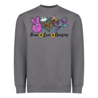 Storm peace love nursing Heavyweight Sweatshirt - CowhideDigitalArt