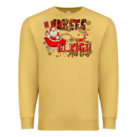 Antique Gold nurses sleigh all day Premium Sweatshirt - MaliasSmallBusiness