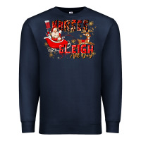 Navy nurses sleigh all day Premium Sweatshirt - MaliasSmallBusiness