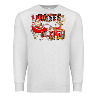 Oatmeal Heather nurses sleigh all day Premium Sweatshirt - MaliasSmallBusiness