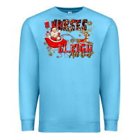 Ocean Blue nurses sleigh all day Premium Sweatshirt - MaliasSmallBusiness