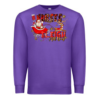 Purple nurses sleigh all day Premium Sweatshirt - MaliasSmallBusiness