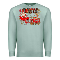 Seafoam nurses sleigh all day Premium Sweatshirt - MaliasSmallBusiness