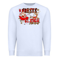 White nurses sleigh all day Premium Sweatshirt - MaliasSmallBusiness