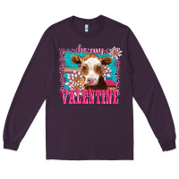 Plum be my valentine with guarnsey Long Sleeve Tee - AdoDesignShop