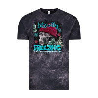 Cloud Black literally freezing skull Vintage Tee - FaDigitalArtStudio