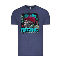 Literally Freezing Skull Vintage Tee | Teevron