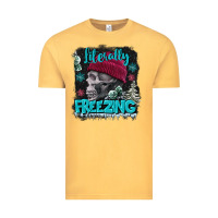 Vintage Mustard literally freezing skull Vintage Tee - FaDigitalArtStudio