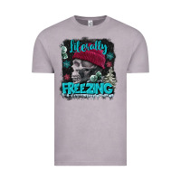 Vintage Zinc literally freezing skull Vintage Tee - FaDigitalArtStudio
