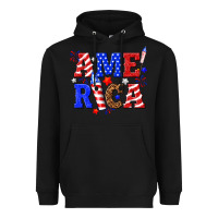 Black America Heavyweight Hoodie - NancyCooperArtShop