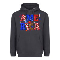 Smoke America Heavyweight Hoodie - NancyCooperArtShop