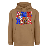 Toasted Coconut America Heavyweight Hoodie - NancyCooperArtShop