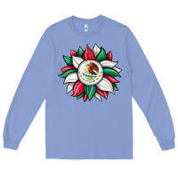 Colony Blue sunflower mexican flag Long Sleeve Tee - JahusDesignShop