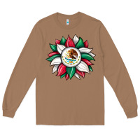 Toasted Coconut sunflower mexican flag Long Sleeve Tee - JahusDesignShop