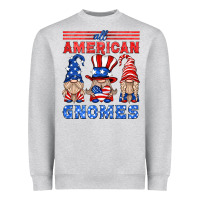 Heather Grey all american gnomes Heavyweight Sweatshirt - HRA Design Shop
