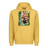 Antique Gold merry christmas  statue of liberty Premium Hoodie - BarkalooDesign
