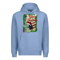 Colony Blue merry christmas  statue of liberty Premium Hoodie - BarkalooDesign