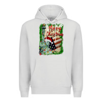 Dove Grey merry christmas  statue of liberty Premium Hoodie - BarkalooDesign