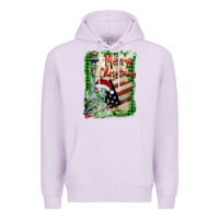 Lilac merry christmas  statue of liberty Premium Hoodie - BarkalooDesign