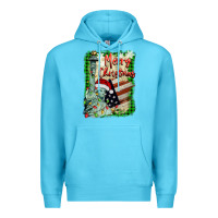 Ocean Blue merry christmas  statue of liberty Premium Hoodie - BarkalooDesign
