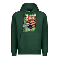 Sports Green merry christmas  statue of liberty Premium Hoodie - BarkalooDesign