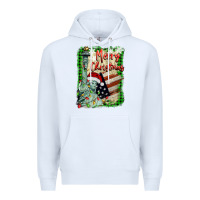 White merry christmas  statue of liberty Premium Hoodie - BarkalooDesign