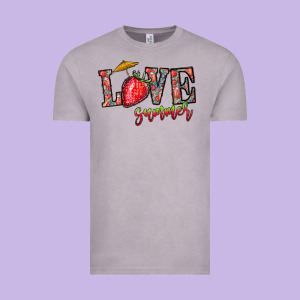 Love Summer Vintage Tee Designed By Cowhidedigitalart