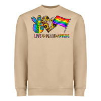 Peace Love Pride Heavyweight Sweatshirt | Teevron