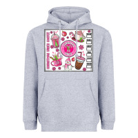 Heather Grey christmas vibes coffee Heavyweight Hoodie - MaliasSmallBusiness