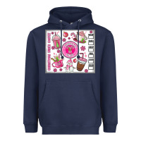 Navy christmas vibes coffee Heavyweight Hoodie - MaliasSmallBusiness