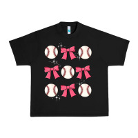Black baseball coquette bow Urban Heavy Tee - JahusDesignShop