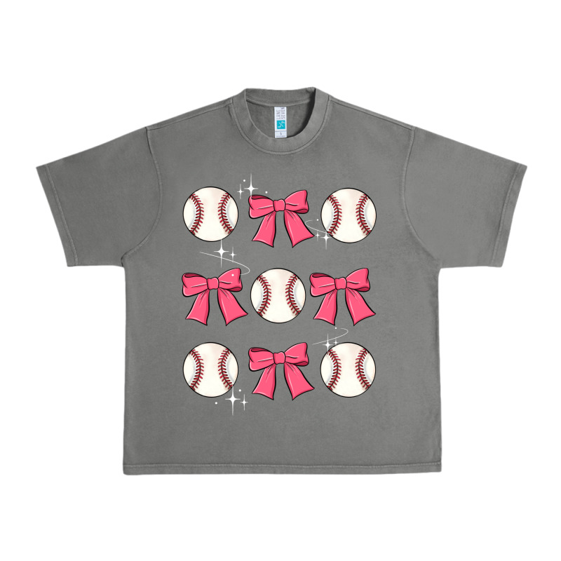 Baseball Coquette Bow Urban Heavy Tee by JahusDesignShop | Teevron