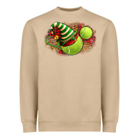 Mushroom Tennis Christmas With Racket And Hat Heavyweight Sweatshirt - FaDigitalArtStudio