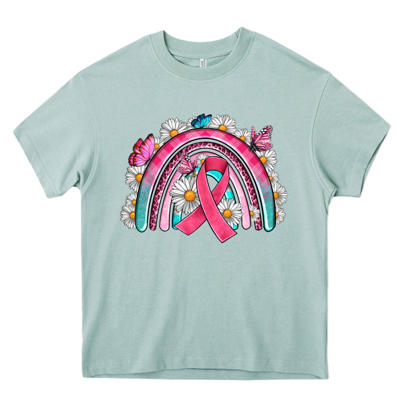 Breast Cancer Rainbow Heavy Core Tee by Artiststas | Teevron