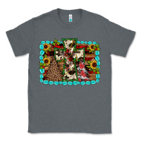 Charcoal Heather Christmas cross Classic Tee - JahusDesignShop