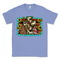 Colony Blue Christmas cross Classic Tee - JahusDesignShop
