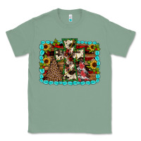 Sage Christmas cross Classic Tee - JahusDesignShop