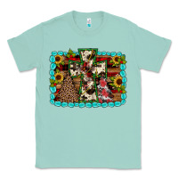 Seafoam Christmas cross Classic Tee - JahusDesignShop