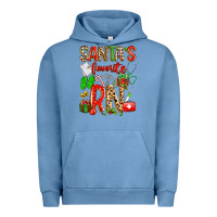 Pigment Pebble Blue santa's favorite RN Urban Hoodie - texasbilliewilder