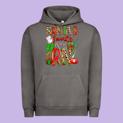 Santa's Favorite Rn Urban Hoodie Designed By Texasbilliewilder