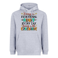 Heather Grey being a functional adult every day seems  a bit ex Heavyweight Hoodie - MaliasSmallBusiness