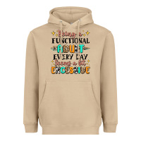 Mushroom being a functional adult every day seems  a bit ex Heavyweight Hoodie - MaliasSmallBusiness