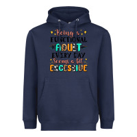 Navy being a functional adult every day seems  a bit ex Heavyweight Hoodie - MaliasSmallBusiness
