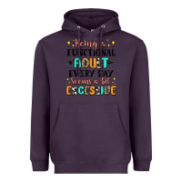 Plum being a functional adult every day seems  a bit ex Heavyweight Hoodie - MaliasSmallBusiness