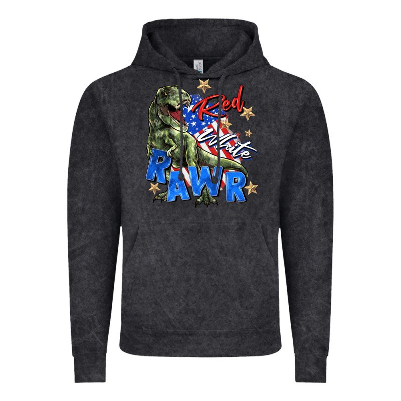 Red White Rawr Vintage Hoodie by Zillion Design Studio | Teevron